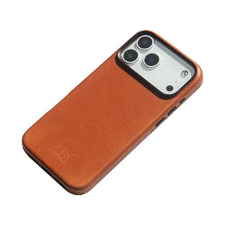 Solo Pelle Lederhülle für das iPhone 17 Pro in 6.3 Zoll Princeton Case Cognac Braun + Kartenetui Leder Hülle Ledertasche Backcover aus echtem Leder geeignet für MagSafe Zubehör