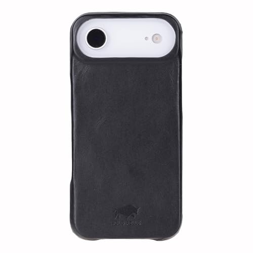 Solo Pelle Schwarz Lederhülle kompatibel für iPhone Air in 6.5 Zoll abnehmbare Hülle (2in1) inkl. Kartenfächer geeignet für MagSafe Zubehör