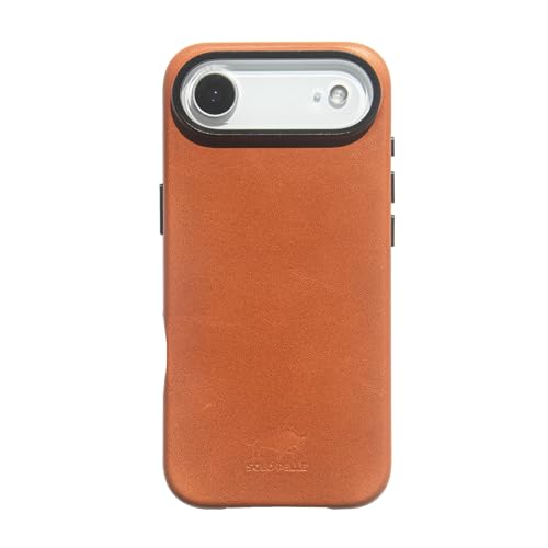 Solo Pelle Lederhülle für das iPhone 17 Air in 6.5 Zoll Princeton Case Schwarz Leder Hülle Ledertasche Backcover aus echtem Leder geeignet für MagSafe Zubehör