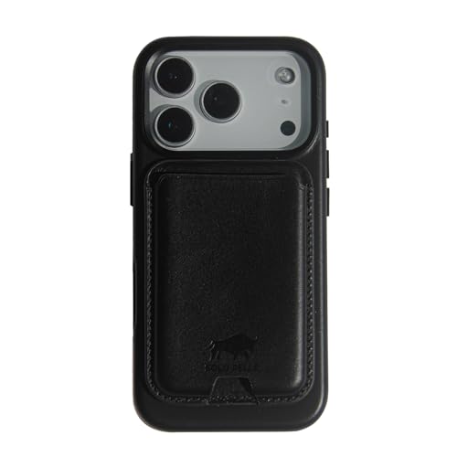 Solo Pelle Lederhülle für das iPhone 17 Pro in 6.3 Zoll Princeton Case Schwarz + Kartenetui Leder Hülle Ledertasche Backcover aus echtem Leder geeignet für MagSafe Zubehör Lifestyle