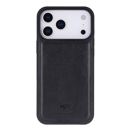 Solo Pelle Schwarz Lederhülle für das iPhone 17 Pro Max in 6.9 Zoll Stanford Case Leder Hülle Ledertasche Backcover aus echtem Leder geeignet für MagSafe Zubehör Lifestyle