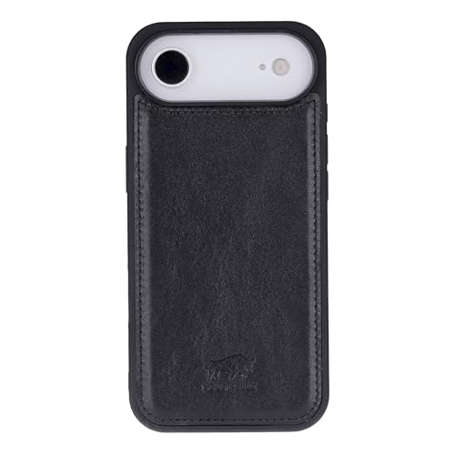 Solo Pelle Lederhülle für das iPhone Air in 6.5 Zoll Schwarz Stanford Case Leder Hülle Ledertasche Backcover aus echtem Leder geeignet für MagSafe Zubehör Lifestyle