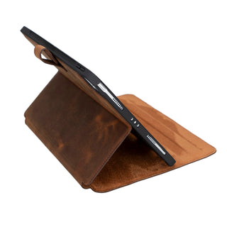 Solo Pelle Leder Hülle geeignet für Apple iPad Pro 11 I passend für 2. 3. 4. Generation "Stage"  - Vintage Braun