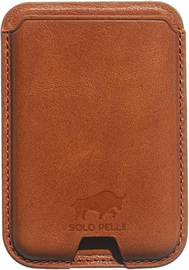 Solo Pelle Lederhülle für das iPhone 17 Pro Max in 6.9 Zoll Cognac Braun + Kartenetui Princeton Case Leder Hülle Ledertasche Backcover aus echtem Leder geeignet für MagSafe Zubehör