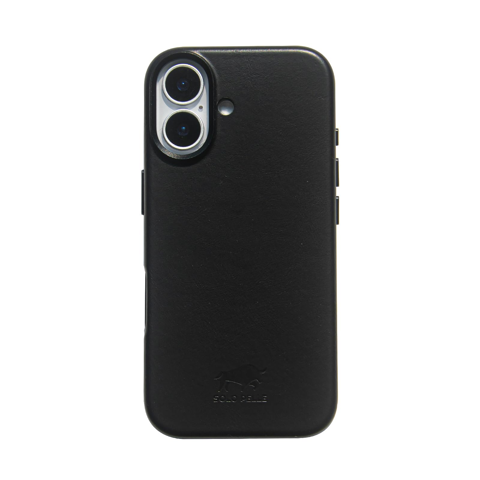 Solo Pelle Lederhülle für das iPhone 17 in 6.3 Zoll Princeton Case Schwarz Leder Hülle Ledertasche Backcover aus echtem Leder geeignet für MagSafe Zubehör Lifestyle