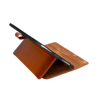 Solo Pelle Leder Hülle geeignet für Apple iPad Pro 11 I passend für 2. 3. 4. Generation "Stage"  - Vintage Braun