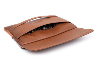 Solo Pelle Ledertasche Businesstasche Arbeitstasche ROM für das Apple Macbook Pro 13 /  14 Zoll - Vintage Braun