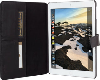 Solo Pelle iPad Pro Ledertasche Case Hülle Miami für das Apple iPad Pro aus echtem Leder mit Standfunktion (Ipad Pro 12.9" Schwarz) 1.Genaration