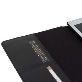 Solo Pelle iPad Air Ledertasche Case Hülle Miami aus echtem Leder mit Standfunktion (Ipad Air, Schwarz)