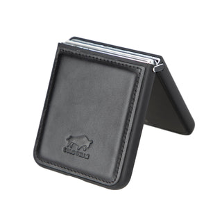 Solo Pelle Lederhülle für das Samsung Galaxy Z Flip5 Flip 5 Hülle aus echtem Leder, Model: Stanford klappbar