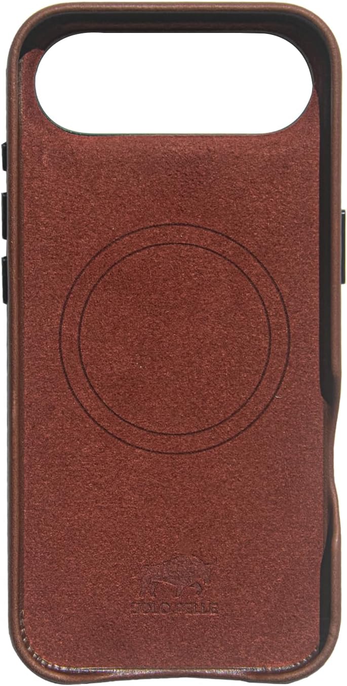Solo Pelle Lederhülle für das iPhone 17 Air in 6.5 Zoll Princeton Case Vintage Braun Leder Hülle Ledertasche Backcover aus echtem Leder geeignet für MagSafe Zubehör
