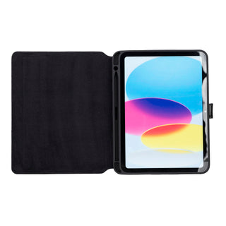 Solo Pelle Leder Hülle geeignet für Apple iPad Air 10.9 I passend für die 4. und 5.Generation "Stage" - Schwarz