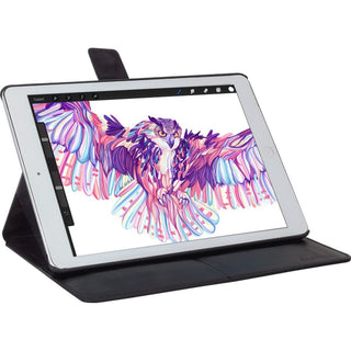 Solo Pelle iPad Pro Ledertasche Case Hülle Miami für das Apple iPad Pro aus echtem Leder mit Standfunktion (Ipad Pro 12.9" Schwarz) 1.Genaration
