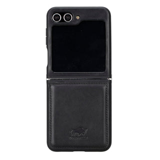 Solo Pelle Lederhülle für das Samsung Galaxy Z Flip5 Flip 5 Hülle aus echtem Leder, Model: Stanford klappbar