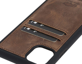 Solo Pelle Lederhülle für das iPhone 11 in 6.1 Zoll Stanford Case - Vintage Braun