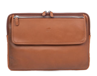 Solo Pelle Ledertasche Businesstasche Arbeitstasche ROM für das Apple Macbook Pro 13 /  14 Zoll - Vintage Braun