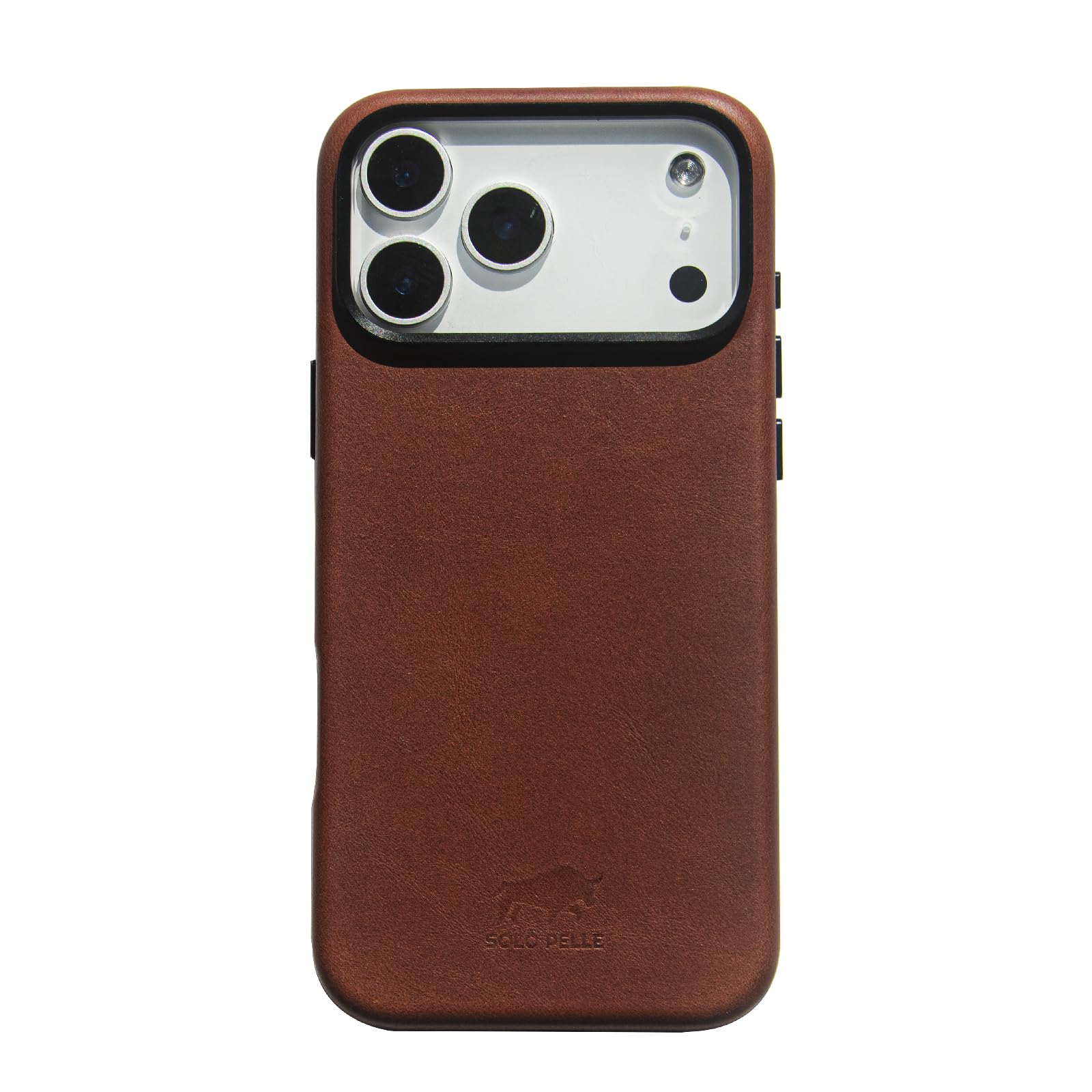 Solo Pelle Lederhülle für das iPhone 17 Pro Max in 6.9 Zoll Princeton Case Vintage Braun Leder Hülle Ledertasche Backcover aus echtem Leder geeignet für MagSafe Zubehör Lifestyle