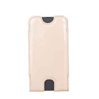 Solo Pelle Lederhülle für das iPhone bis 6.1 Zoll  Leder Hülle Sleeve - Nude Rosa