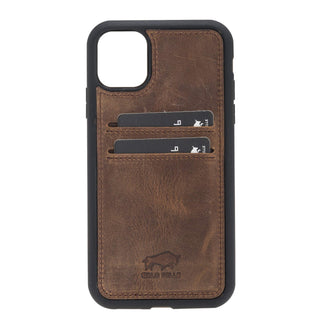 Solo Pelle Lederhülle für das iPhone 11 in 6.1 Zoll Stanford Case - Cognac Braun
