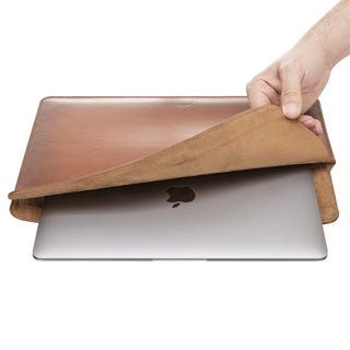 Solo Pelle Ledertasche für das MacBook Pro 13/14 Zoll Alvis - Cognac Braun