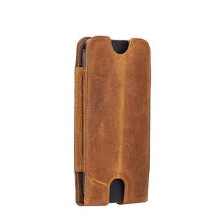 Solo Pelle Lederhülle für das iPhone bis 6.1 Zoll  Leder Hülle Sleeve - Vintage Braun