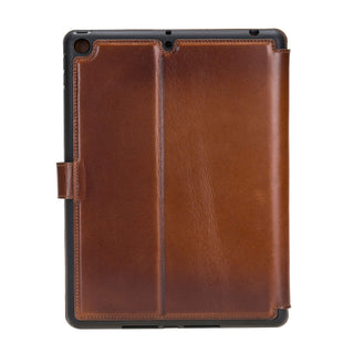 Solo Pelle magnetische abnehmbare Hülle für Apple iPad 10,2 Zoll 2019 7.Generation Hülle Leder "Harvard" - Matt Schwarz