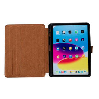 Solo Pelle Leder Hülle geeignet für Apple iPad Pro 11 I passend für 2. 3. 4. Generation "Stage"  - Vintage Braun