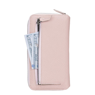Solo Pelle Ledergeldbörse mit Scheinfach und Münzfach für Diverse Mobilgeräte 6.1 - Nude Rose