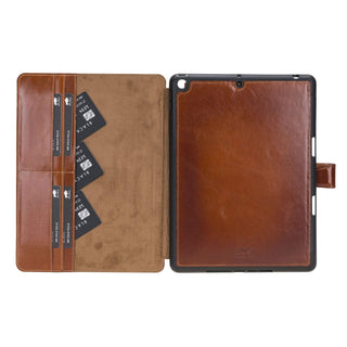 Solo Pelle magnetische abnehmbare Hülle für Apple iPad 10,2 Zoll 2019 7.Generation Hülle Leder "Harvard" - Matt Schwarz