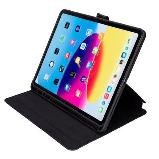 Solo Pelle Leder Hülle geeignet für Apple iPad Air 10.9 I passend für die 4. und 5.Generation "Stage" - Schwarz