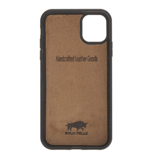 Solo Pelle Lederhülle für das iPhone 11 in 6.1 Zoll Stanford Case - Vintage Braun