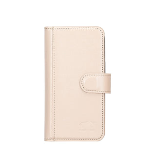 Solo Pelle Lederhülle kompatibel für iPhone 13 Pro in 6.1 Zoll abnehmbare Hülle (2in1) Harvard Double - Steingrau