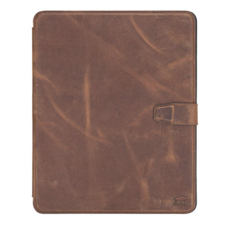 Solo Pelle magnetische abnehmbare Hülle geeignet für Apple iPad Pro 11" 2020 Hülle Echtleder Case aus echtem Leder. Unterstützt Pencil 2 und magnetisches Laden (Cognac Braun Effekt)