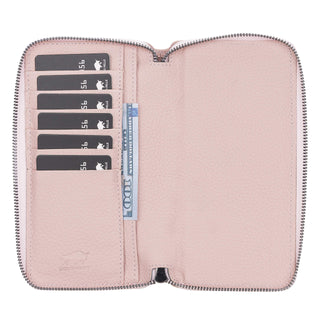 Solo Pelle Ledergeldbörse mit Scheinfach und Münzfach für Diverse Mobilgeräte 6.1 - Camel Braun