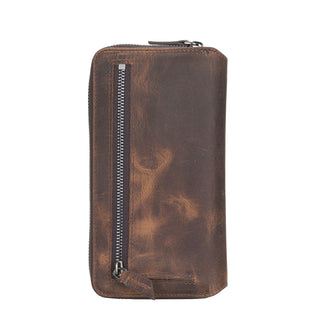Solo Pelle Ledergeldbörse mit Scheinfach und Münzfach für Diverse Mobilgeräte 6.1 - Camel Braun