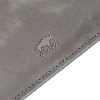 Solo Pelle Ledertasche für das MacBook Pro 13/14 Zoll Alvis - Steingrau