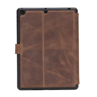 Solo Pelle magnetische abnehmbare Hülle für Apple iPad 10,2 Zoll 2019 7.Generation Hülle Leder "Harvard" - Matt Schwarz