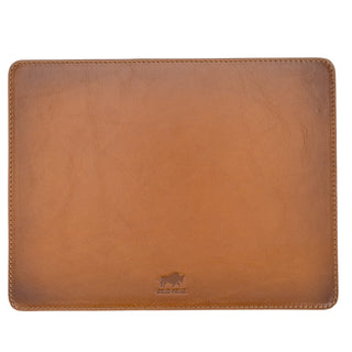 Solo Pelle - Hochwertiges Leder Mousepad 26x20 cm - Cognac Braun