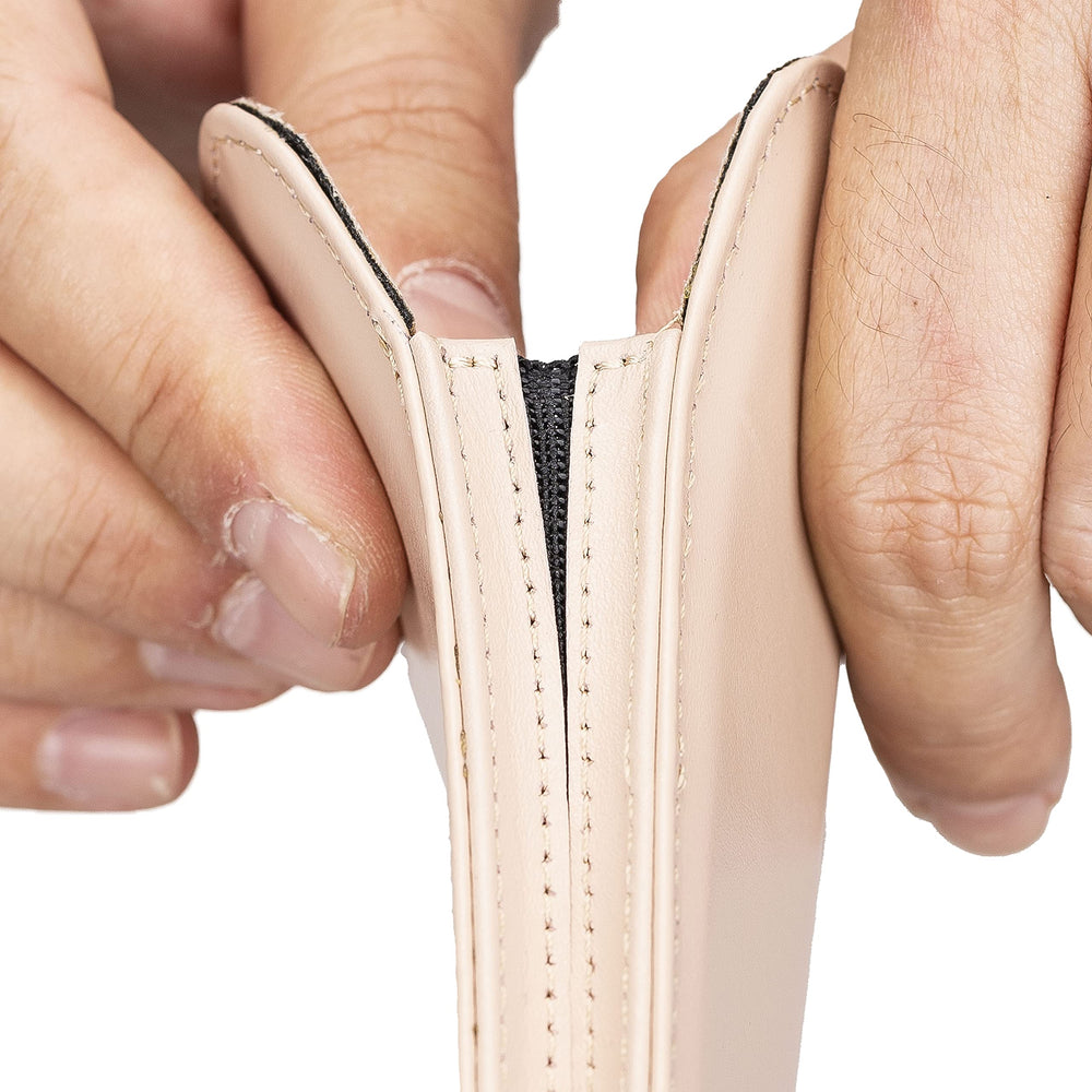 Solo Pelle Lederhülle für das iPhone bis 6.1 Zoll Leder Hülle Sleeve - Nude Rosa