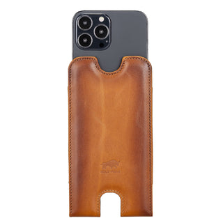 Solo Pelle Lederhülle für das iPhone bis 6.1 Zoll  Leder Hülle Sleeve - Nude Rosa