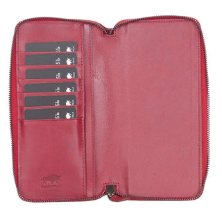 Solo Pelle Ledergeldbörse mit Scheinfach und Münzfach für Diverse Mobilgeräte 6.1 - Nude Rose