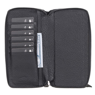 Solo Pelle Ledergeldbörse mit Scheinfach und Münzfach für Diverse Mobilgeräte 6.1 - Camel Braun