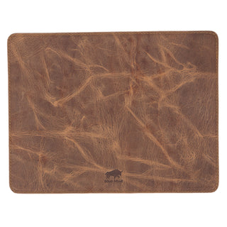 Solo Pelle - Hochwertiges Leder Mousepad 26x20 cm - Cognac Braun