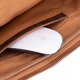 Solo Pelle Ledertasche Businesstasche Arbeitstasche ROM für das Apple Macbook Pro 13 /  14 Zoll - Vintage Braun