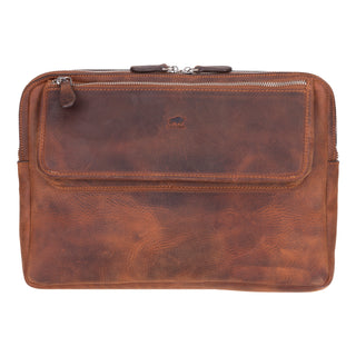 Solo Pelle Ledertasche Businesstasche Arbeitstasche ROM für das Apple Macbook Pro 13 /  14 Zoll - Vintage Braun