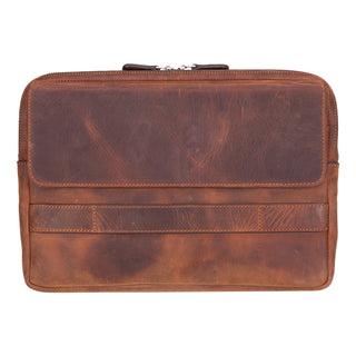 Solo Pelle Ledertasche Businesstasche Arbeitstasche ROM für das Apple Macbook Pro 13 /  14 Zoll - Vintage Braun