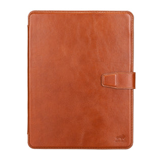 Solo Pelle Leder Hülle geeignet für Apple iPad Pro 11 I passend für 2. 3. 4. Generation  " Harvard "  - Cognac Braun