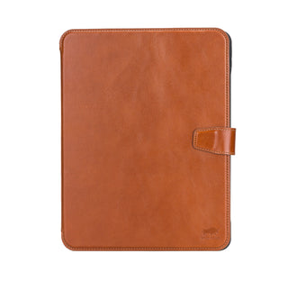 Solo Pelle Leder Hülle geeignet für Apple iPad Pro 10.9 I passend für die 10.Generation "Harvard" - Cognac Braun
