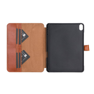 Solo Pelle Leder Hülle geeignet für Apple iPad Pro 10.9 I passend für die 10.Generation "Harvard" - Cognac Braun