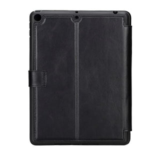 Solo Pelle Leder Hülle geeignet für Apple iPad Pro 10.2 9.Generation. Unterstützt Pencil 2 "Stage" - Schwarz